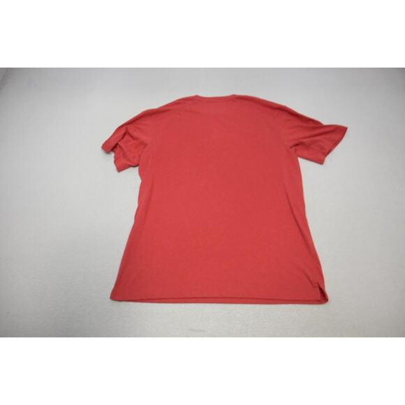 Duluth Trading Co. Henley Tee Shirt Longtail Front Pocket Red Mens Sz Medium - Picture 6 of 6